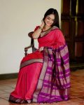 2MODERN LICHI SILK JACQUARD WORK SAREE WITH UNSTITCHED BLOUSE FESTIVAL WEAR WHOLESALE PRICE ETHNIC GARMENT (7)