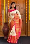 2MODERN LICHI SILK JACQUARD WORK SAREE WITH UNSTITCHED BLOUSE SEASONABLE WHOLESALE PRICE ETHNIC GARMENT (4)