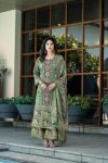 MODERN SOFT CHINON DIGITAL PRINT AND HANDWORK TOP BOTTOM WITH DUPATTA GREEN