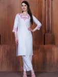 2NEW ARRIVAL RAYON CHIKANKARI EMBROIDERY WORK TOP BOTTOM SET CASAUL WEAR WHOLESALE PRICE ETHNIC GARMENT (9)