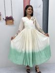 2RICH LOOK SOFT COTTON THREAD EMBROIDERY WORK ONE PIECE DRESS FESTIVE WEAR WHOLESALE PRICE ETHNIC GARMENT (17)