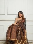 3ATTRACTIVE SOFT COTTON WEAVING JAQUARD BORDER SAREE WITH UNSTITCHED BLOUSE WEDDING WEAR WHOLESALE PRICE ETHNIC GARMENT (12)