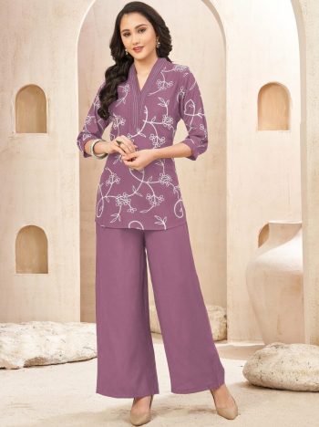 ATTRACTIVE VATICAN ARI WORK CO-ORD SET LAVENDER