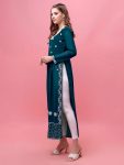 3DESIGNER GEORGETTE EMBROIDERY WORK KURTI CASUAL WEAR WHOLESALE PRICE ETHNIC GARMENT (22)