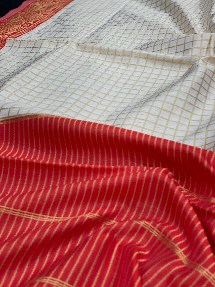 3DESIGNER LICHI SILK JACQUARD WORK SAREE WITH UNSTITCHED BLOUSE FESTIVAL WEAR WHOLESALE PRICE ETHNIC GARMENT (2)