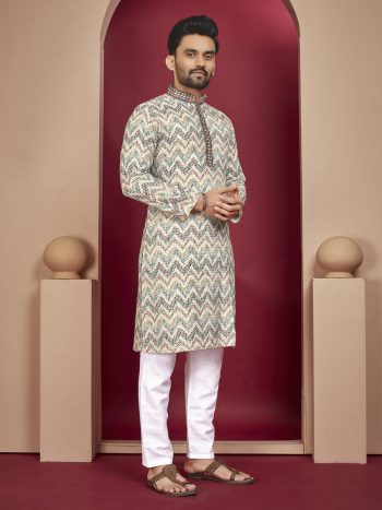 DESIGNER  RAYON DIGITAL PRINT KURTA PAYJAMA MULTI