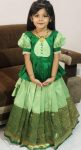 3FANCY LICHI SILK ZARI WEAVING WORK KID’S TOP LEHENGA WEDDING WEAR WHOLESALE PRICE ETHNIC GARMENT (11)