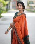 3MODERN LICHI SILK JACQUARD WORK SAREE WITH UNSTITCHED BLOUSE FESTIVAL WEAR WHOLESALE PRICE ETHNIC GARMENT (9)