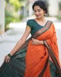 3MODERN LICHI SILK JACQUARD WORK SAREE WITH UNSTITCHED BLOUSE FESTIVAL WEAR WHOLESALE PRICE ETHNIC GARMENT (9)