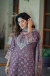 3MODERN SOFT CHINON DIGITAL PRINT AND HANDWORK TOP BOTTOM WITH DUPATTA CASUAL WEAR WHOLESALE PRICE ETHNIC GARMENT (7)