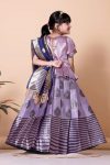 3NEW ARRIVAL JACQUARD WEAVING WORK KID’S TOP LEHENGA WITH DUPATTA FESTIVE WEAR WHOLESALE PRICE ETHNIC GARMENT (23)