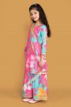 3NEW ARRIVAL RAYON DIGITAL FLOWER PRINT WORK KID’S TOP SHARARA WITH DUPATTA FESTIVE WEAR WHOLESALE PRICE ETHNIC GARMENT (18)