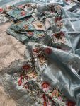 4ATTRACTIVE GEORGETTE EMBROIDERY SEQUENCE WORK SAREE WITH FULLY STITCHED BLOUSE PARTY WEAR WHOLESALE PRICE ETHNIC GARMENT (20)