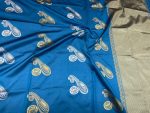 4ATTRACTIVE LICHI SILK JACQUARD WORK SAREE WITH UNSTITCHED BLOUSE PARTY WEAR WHOLE SALE PRICE ETHNIC GARMENT (19)