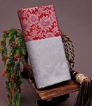 4ATTRACTIVE LICHI SILK JACQUARD WORK SAREE WITH UNSTITCHED BLOUSE PARTY WEAR WHOLESALE PRICE ETHNIC GARMENT (5)