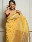 4ATTRACTIVE SOFT COTTON WEAVING JAQUARD BORDER SAREE WITH UNSTITCHED BLOUSE WEDDING WEAR WHOLESALE PRICE ETHNIC GARMENT (16)