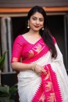 4FASHIONABLE LICHI SILK JACQUARD WORK SAREE WITH UNSTITCHED BLOUSE PARTY WEAR WHOLESALE PRICE ETHNIC GARMENT (26)