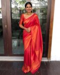 4LATEST SOFT LICHI SILK JACQUARD WORK SAREE WITH UNSTITCHED BLOUSE CASUAL WEAR WHOLESALE PRICE ETHNIC GARMENT (27)