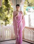 5DESIGNER LICHI SILK JACQUARD WORK SAREE WITH UNSTITCHED BLOUSE WEDDING WEAR WHOLE SALE PRICE ETHNIC GARMENT (30)