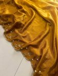 5MODERN CHINON PADDING RICH CUT DANA AND MOTI FLOWERS HANDWORK BORDER SAREE WITH UNSTITCHED BLOUSE FESTIVAL WEAR WHOLESALE PRICE ETHNIC GARMENT (15)