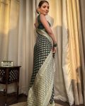 7ATTRACTIVE LICHI SILK JACQUARD WORK SAREE WITH UNSTITCHED BLOUSE FESTIVAL WEAR WHOLE SALE PRICE ETHNIC GARMENT (92)
