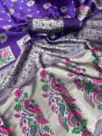 7ATTRACTIVE PAITHANI SILK ZARI MEENAKARI WEAVING SAREE WITH UNSTITCHED BLOUSE PARTY WEAR WHOLESALE PRICE ETHNIC GARMENT (29)