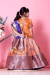 8NEW ARRIVAL JACQUARD WEAVING WORK KID’S TOP LEHENGA WITH DUPATTA FESTIVE WEAR WHOLESALE PRICE ETHNIC GARMENT (9)