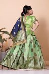 9NEW ARRIVAL JACQUARD WEAVING WORK KID’S TOP LEHENGA WITH DUPATTA FESTIVE WEAR WHOLESALE PRICE ETHNIC GARMENT (19)