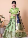9NEW ARRIVAL JACQUARD WEAVING WORK KID’S TOP LEHENGA WITH DUPATTA FESTIVE WEAR WHOLESALE PRICE ETHNIC GARMENT (19)
