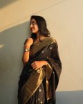 ATTRACTIVE BANARASI SOFT SILK WEAVING WORK SAREE WITH UNSTITCHED BLOUSE PARTY WEAR WHOLESALE PRICE ETHNIC GARMENT (25)