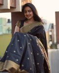 ATTRACTIVE BANARASI SOFT SILK WEAVING WORK SAREE WITH UNSTITCHED BLOUSE PARTY WEAR WHOLESALE PRICE ETHNIC GARMENT (25)