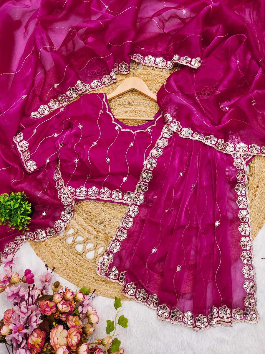 ATTRACTIVE BURBERRY SILK EMBROIDERY,REAL MIRROR WITH CUT BORDER WORK SAREE WITH UNSTITCHED BLOUSE PARTY WEAR WHOLESALE PRICE ETHNIC GARMENT (25)