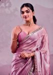 ATTRACTIVE BURBERRY SILK EMBROIDERY,REAL MIRROR WITH CUT BORDER WORK SAREE WITH UNSTITCHED BLOUSE PARTY WEAR WHOLESALE PRICE ETHNIC GARMENT (29)