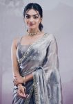 ATTRACTIVE BURBERRY SILK EMBROIDERY,REAL MIRROR WITH CUT BORDER WORK SAREE WITH UNSTITCHED BLOUSE PARTY WEAR WHOLESALE PRICE ETHNIC GARMENT (41)