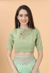 ATTRACTIVE BUTTERFLY NET AARI AND DIAMOND WORK SAREE WITH UNSTITCHED BLOUSE WEDDING WEAR WHOLESALE PRICE ETHNIC GARMENT (23)