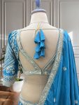 ATTRACTIVE CHINON EMBROIDERY SEQUENCE CODING DESIGN WORK LEHENGA CHOLI WITH DUPATTA RECEPTION WEAR WHOLESALE PRICE ETHNIC GARMENT (2)