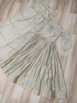ATTRACTIVE CHINON SEQUENCE & MULTI THREAD EMBROIDERY WORK GOWN WITH DUPATTA PARTY WEAR WHOLESALE PRICE ETHNIC GARMENT (12)
