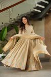 ATTRACTIVE CHINON SEQUENCE & MULTI THREAD EMBROIDERY WORK GOWN WITH DUPATTA PARTY WEAR WHOLESALE PRICE ETHNIC GARMENT (12)