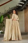 ATTRACTIVE CHINON SEQUENCE & MULTI THREAD EMBROIDERY WORK GOWN WITH DUPATTA PARTY WEAR WHOLESALE PRICE ETHNIC GARMENT (12)