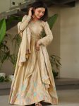 ATTRACTIVE CHINON SEQUENCE & MULTI THREAD EMBROIDERY WORK GOWN WITH DUPATTA PARTY WEAR WHOLESALE PRICE ETHNIC GARMENT (12)