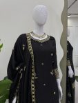 ATTRACTIVE CHINON SILK THREAD AND SEQUENCE WORK TOP PALAZZO WITH DUPATTA PARTY WEAR WHOLESALE PRICE ETHNIC GARMENT (22)
