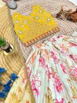 ATTRACTIVE CHINON SILLK DIGITAL PRINT WITH BORDER DESIGN & FANCY LATKAN DORE WORK LEHENGA CHOLI WITH DUPATTA WEDDING WEAR WHOLESALE PRICE ETHNIC GARMENT (4)