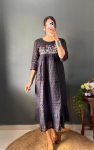 ATTRACTIVE COTTON EMBROIDERY MAXI DRESS ONE PEICE CASUAL WEAR WHOLESALE PRICE ETHNIC GARMENT (57)