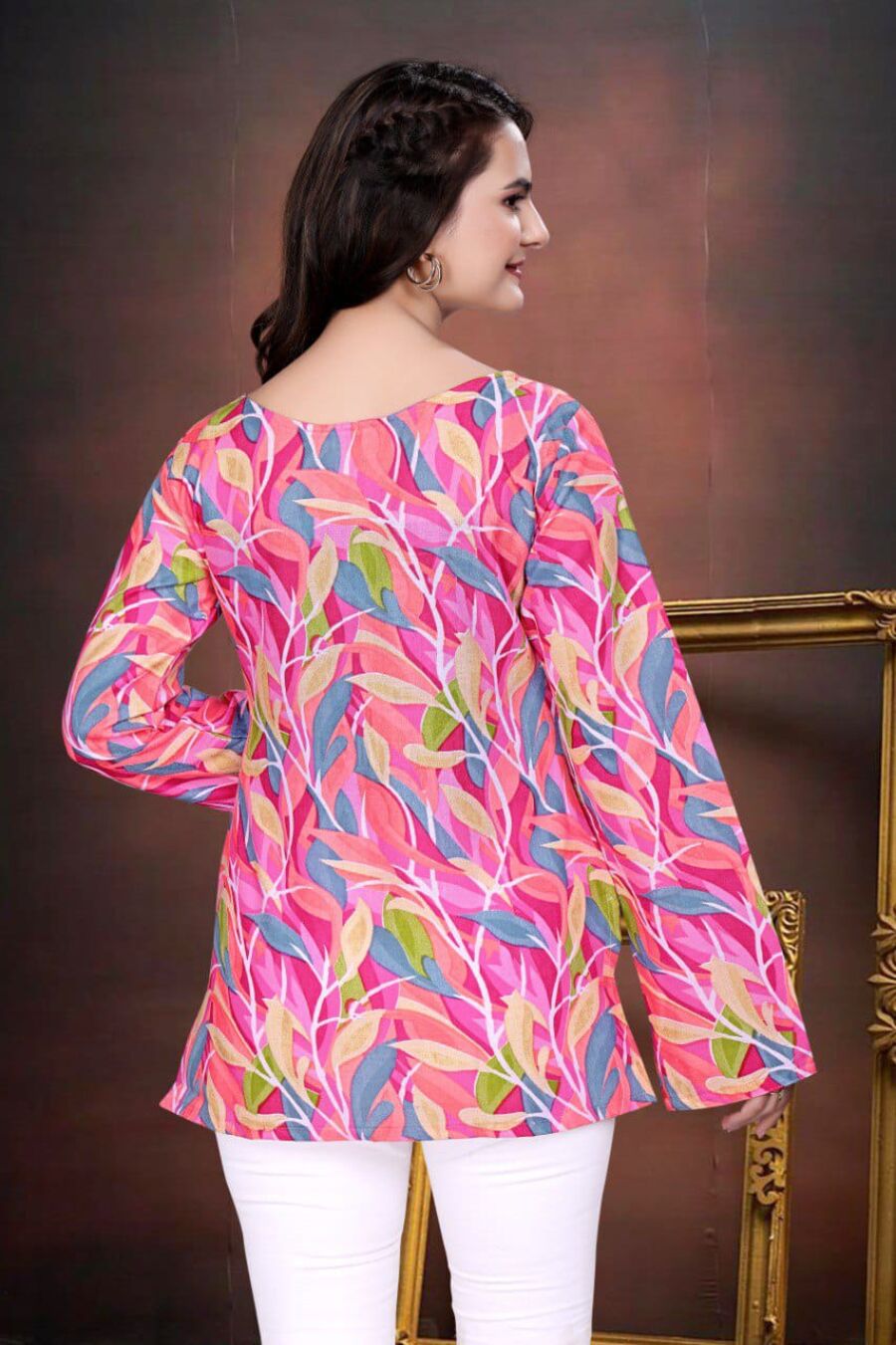 ATTRACTIVE COTTON PRINTED WORK TOP CASUAL WEAR WHOLESALE PRICE ETHNIC GARMENT (3)