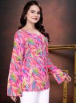 ATTRACTIVE COTTON PRINTED WORK TOP MULTI