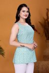 ATTRACTIVE COTTON PRINTED WORK TOP CASUAL WEAR WHOLESALE PRICE ETHNIC GARMENT (1)