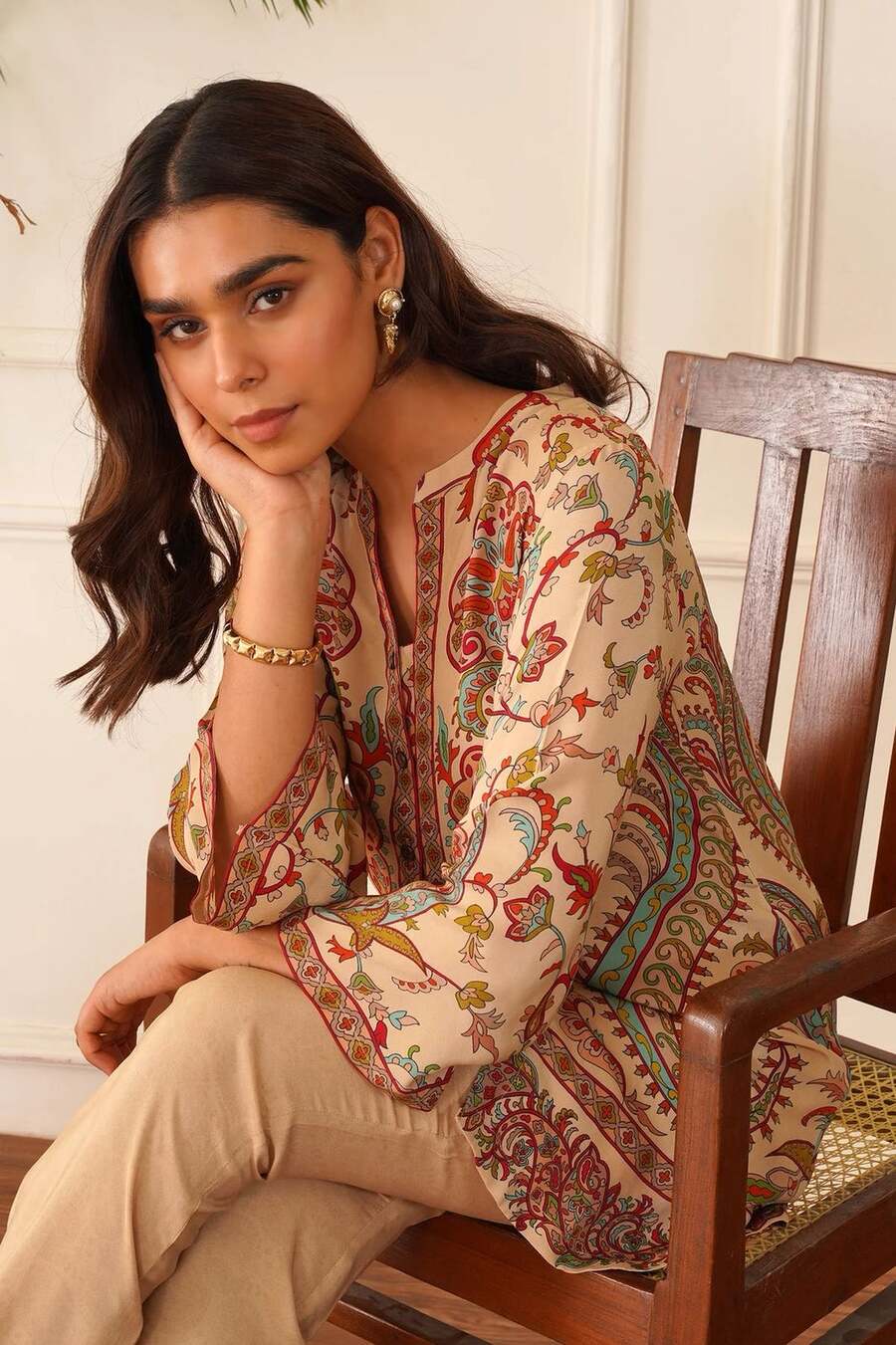 ATTRACTIVE CREPE DIGITAL PRINT WORK CO-ORD SET CASUAL WEAR WHOLESALE PRICE ETHNIC GARMENT (10)