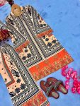 ATTRACTIVE CREPE DIGITAL PRINT WORK CO-ORD SET CASUAL WEAR WHOLESALE PRICE ETHNIC GARMENT (27)