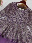 ATTRACTIVE CRUNCHY SILK EMBROIDERY SEQUENCE WORK TOP LEHENGA PARTY WEAR WHOLESALE PRICE ETHNIC GARMENT (2)