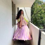 ATTRACTIVE CRUNCHY SILK EMBROIDERY SEQUENCE WORK TOP LEHENGA PARTY WEAR WHOLESALE PRICE ETHNIC GARMENT (2)